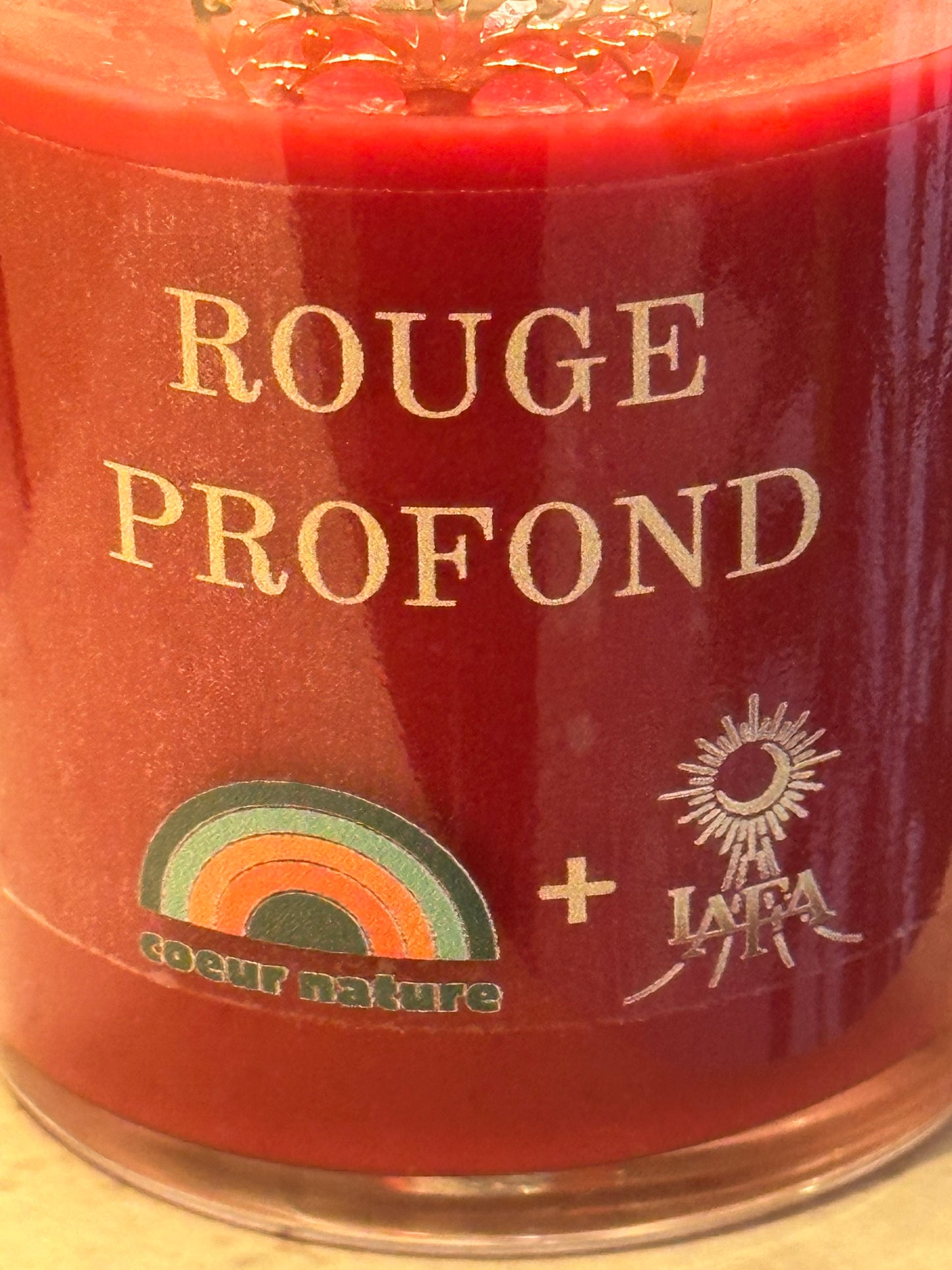 Bougie Rouge Profond