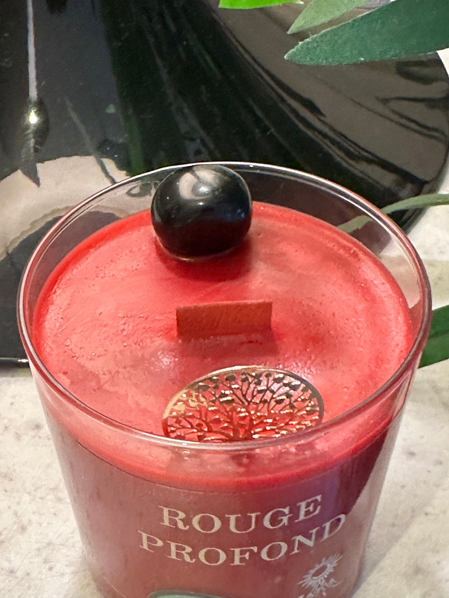 Bougie Rouge Profond