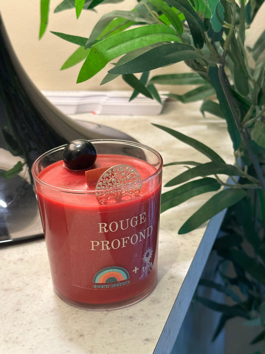 Bougie Rouge Profond